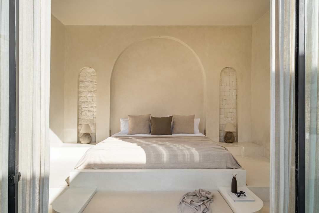 Bedroom in the Zone 01 villas