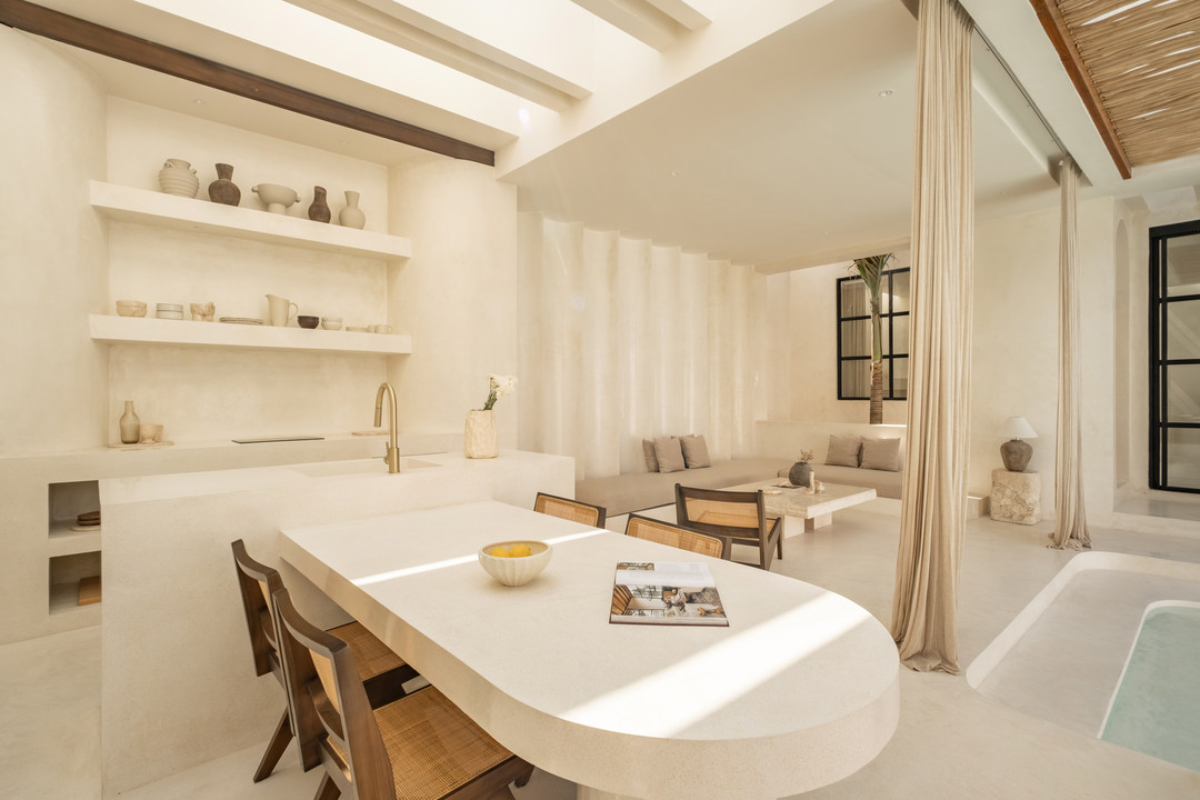 Polished concrete kitchen